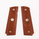 【中古即納】[MIL] Altamont(アルタモント) ガバメント用 木製グリップ フルチェッカー S&Wメダリオン ブラウン(20150223)