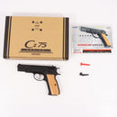 【中古即納】[MIL] KSC 限定品 ガスブローバック Cz75 ファーストバージョン ウッドグリップスペシャル HW(ヘビーウェイト) (18歳以上専用)(20240403)