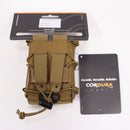 【中古即納】[MIL] TASMANIAN TIGER(タスマニアンタイガー) マルチキャリバー オープントップ ダブル マガジンポーチ MCL CB(7102.346)(20150223)