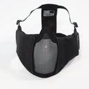 【中古即納】[MIL] ONETIGRIS(ワンティグリス) ハーフメッシュマスク イヤーガード付 BK(ブラック/黒)(20150223)