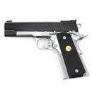 【中古即納】[MIL] MGC 発火モデルガン コルト コンバットコマンダー カスタム フレームシルバー ABS (18歳以上専用)(20150223)