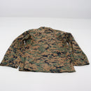 【中古即納】[MIL] AMERICAN APPAREL INC. USMC BDUジャケット サイズ32S ウッドランドマーパット(20150223)