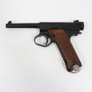 【中古即納】[MIL] マルシン工業 6mmBB ガスブローバック 南部14年式 後期型 ブラックHW(ヘビーウェイト) 木製グリップ (18歳以上専用)(20250731)