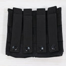 【中古即納】[MIL] ノーブランド M4/M16 オープントップ ダブルマガジンポーチ BK(ブラック/黒)(20150223)