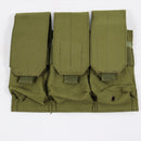 【中古即納】[MIL] ノーブランド M4/M16 トリプルマガジンポーチ OD(オリーブドラブ)(20150223)
