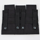 【中古即納】[MIL] ノーブランド M4/M16 トリプルマガジンポーチ BK(ブラック/黒)(20150223)