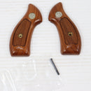 【中古即納】[MIL] タナカワークス 『+Weight(プラスウェイト)』グリップシリーズ ラウンドタイプ ウォールナット チェッカーグリップ (Jフレーム ラウンドバット用)(20230720)