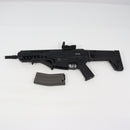【中古即納】[MIL] DOUBLE EAGLE(ダブルイーグル) 電動アサルトライフル DCX-18 Kestrel V2電子トリガー搭載 BK(ブラック/黒)(M925A) (カスタム品) (18歳以上専用)(20150223)