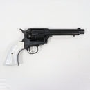 【中古即納】[MIL] マルシン工業 ガスリボルバー 6mmBB 新型パッキンXカートリッジ コルト SAA.45 1st Gen. Late アーティラリー マットブラックABS パールプラグリップ仕様 (18歳以上専用)(20251031)