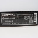 【中古即納】[MIL] KRYTAC(クライタック) CO2ガスブローバック SilencerCo Maxim 9(マキシムナイン) CO2 (JPver.)【JASG認定】 (18歳以上専用)(20260310)