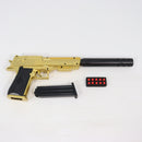 【中古即納】[MIL] トーシン産業 ソフト弾エアコッキングガン DEハンドガン ゴールド (ジャンク品) (10歳以上専用)(20150223)