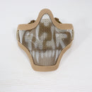 【中古即納】[MIL] ノーブランド スチールメッシュマスク スカル DE(ダークアース)(20150223)