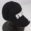【中古即納】[MIL] ノーブランド ベースボールキャップ SWATロゴ BK(ブラック/黒)(20150223)