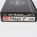 【中古即納】[MIL] KSC ガスブローバック M945 ストレート 5インチ ブラック ABS (18歳以上専用)(20011231)