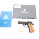 【中古即納】[MIL] マルシン工業 PFCブローバック 発火式モデルガン完成品 M84 ブラックHW(ヘビーウエイト) 強化版 木製グリップ(ウォールナット)付き (18歳以上専用)(20220614)