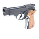【中古即納】[MIL] マルシン工業 PFCブローバック 発火式モデルガン完成品 M84 ブラックHW(ヘビーウエイト) 強化版 木製グリップ(ウォールナット)付き (18歳以上専用)(20220614)