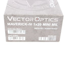 【中古即納】[MIL] VECTOR OPTICS(ベクターオプティクス) Maverick-IV(マーヴェリック4) 1×20 MINI MIL ラバーアームド リフレックスサイト(SCRD-60)(20220731)