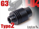 【新品即納】[MIL]ライラクス サイレンサーアタッチメント G3 Type2(20150223)