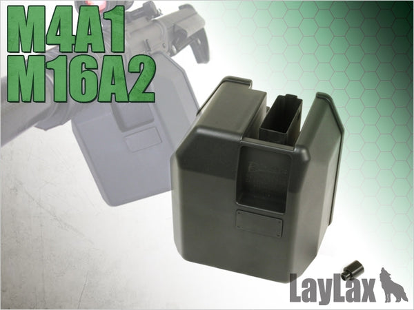 【新品即納】[MIL]LayLax(ライラクス)M16 BOXマガジン(次世代M4用アダプタ付き)(20150223)