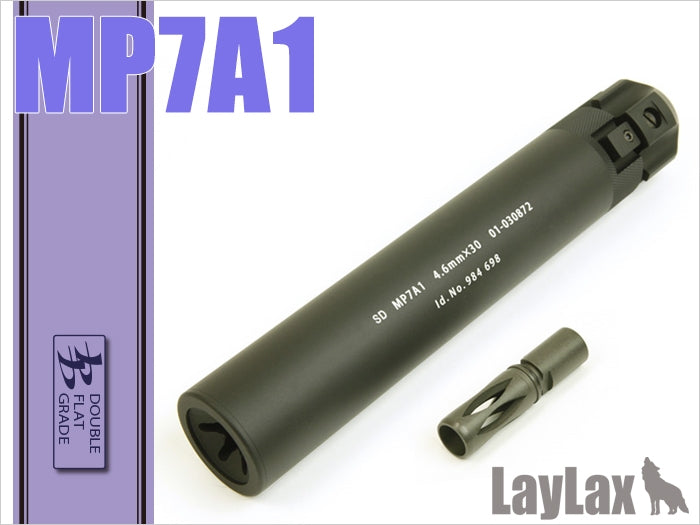 【新品即納】[MIL]LayLax(ライラクス)マルイ 電動&ガスMP7A1 QDサプレッサー(20150223)