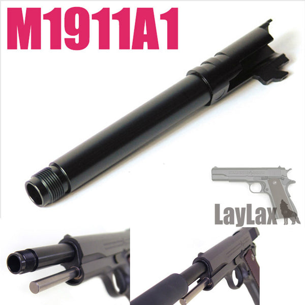 【新品即納】[MIL]LayLax(ライラクス)マルイ M1911A1/M.E.U. メタルアウターバレルSAS(20150223)