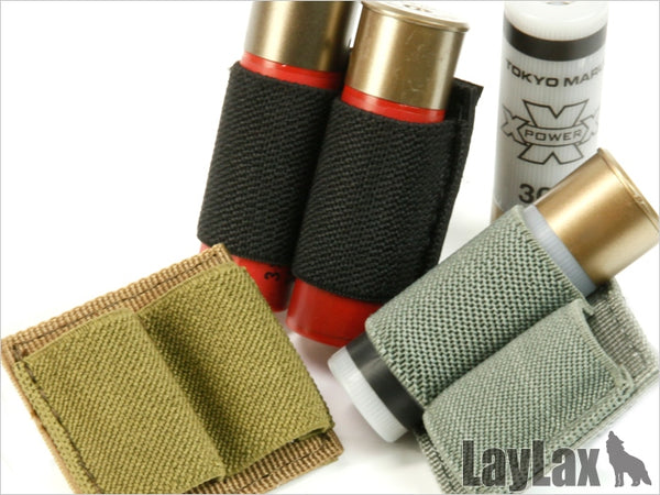 【新品即納】[MIL]LayLax(ライラクス)ショットガンシェル ホルダー(2発用×2個入り) BK(20150223)