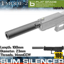 【新品即納】[MIL]LayLax(ライラクス) MODE-2(モードツー) スリムサイレンサー 150(20150223)