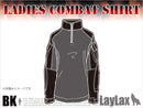 【新品即納】[MIL]ライラクス レディース コンバットシャツ BK L(20150223)