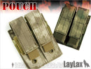 【新品即納】[MIL]ライラクス ダブルショートマガジンポーチ ATシリーズ AT(20150223)