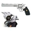 【新品】【お取り寄せ】[MIL]クラウンモデル ホップアップエアリボルバー コルトパイソンハンター 8インチ ステンレスタイプ (10歳以上専用)(20061103)