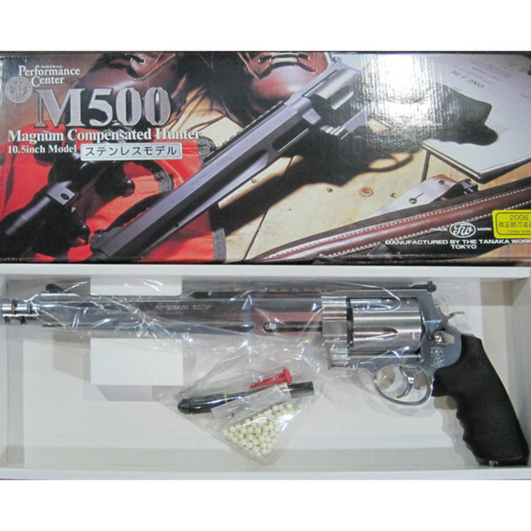 【新品即納】[MIL]タナカ ガスリボルバー S&W M500 10.5inch ステンレス Version2(18歳以上専用)(20150614)