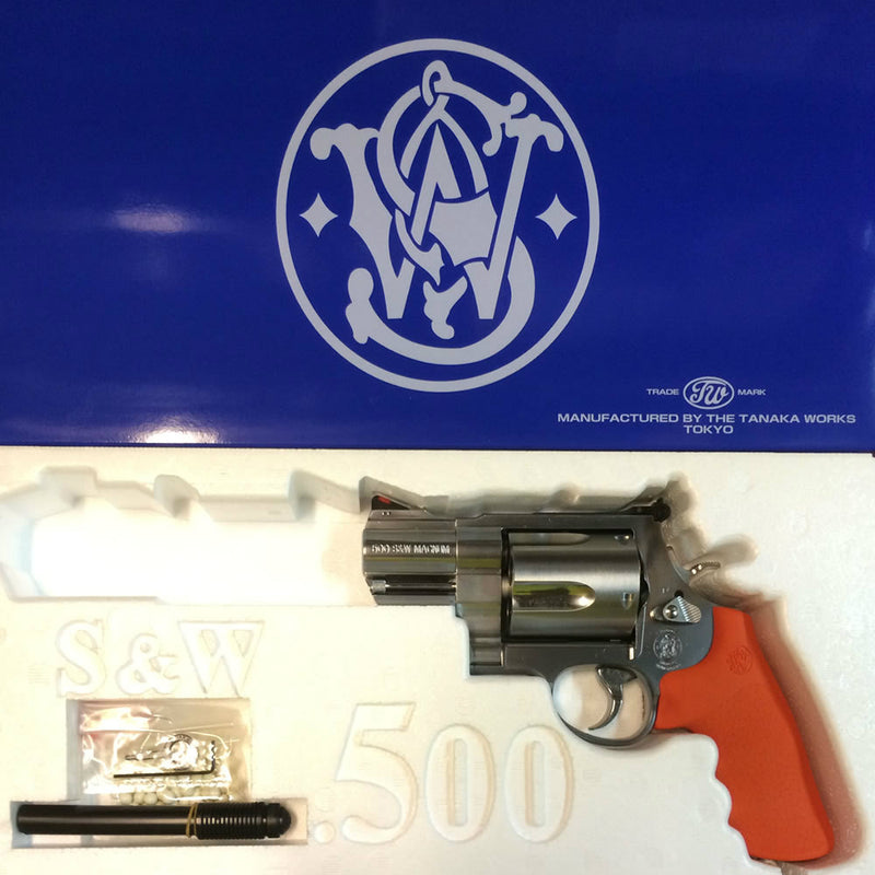 【新品即納】[MIL]タナカ ガスリボルバー S&W M500 2-3/4inch ES(エマージェンシーサバイバル) ステンレスバージョン2 ガスガン (18歳以上専用)(20150715)