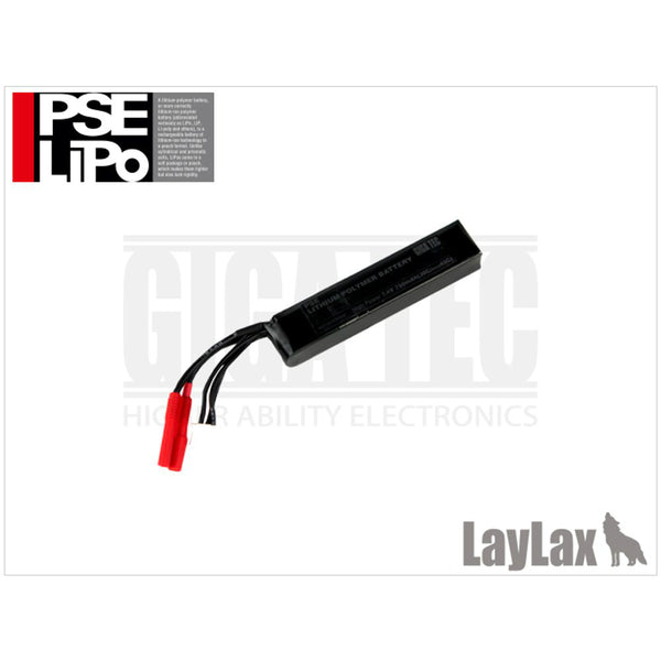 【新品即納】[MIL]LayLax(ライラクス)PSEリポバッテリー7.4V 電動コンパクトマシンガンタイプ(新価格)(20151015)
