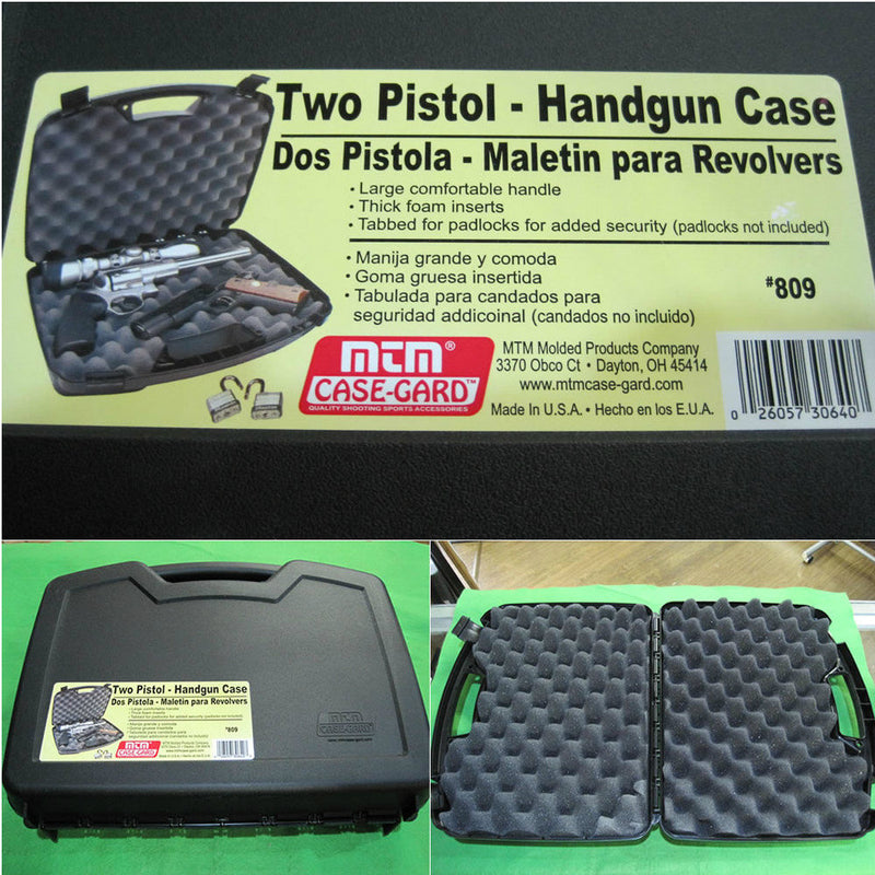 【新品即納】[MIL]MTM Handgun Case Two Pistol ハンドガンケース2丁収納対応(