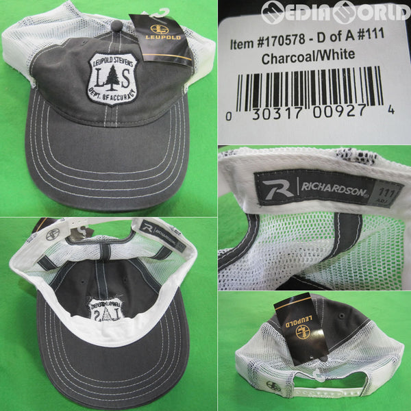 【新品即納】[MIL]LEUPOLD(リューポルド) Optic Soft Trucker Hat Charcoal/White OS ハンティングキャップ チャコール/ホワイト(#170578)(20150223)