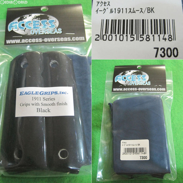 【新品即納】[MIL]Eagle Grips(イーグルグリップ) 1911 Series Grips with Smooth finish Black Polymer(1911シリーズ グリップ スムース ブラックポリマー)(20160525)