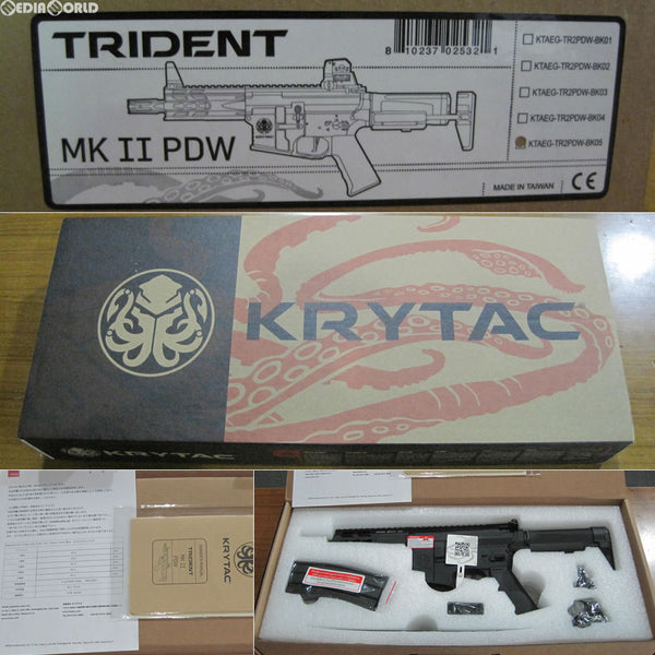 【新品即納】[MIL]KRYTAC(クライタック) 電動ガン TRIDENT Mk2 PDW(トライデント マーク2 PDW) ブラック (18歳以上専用)(20160720)