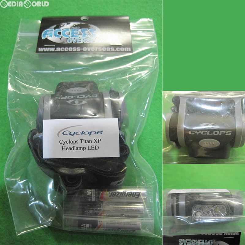 【新品即納】[MIL]Cyclops タイタンXPヘッドランプLED Titan XP Headlamp LED with 3 AAA Batteries Polymer Black and Gray(