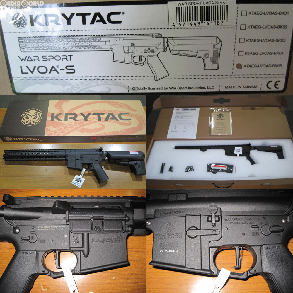 販売価格¥50,630】【新品即納】KRYTAC(クライタック) 電動ガン WAR SPORT LVOA-S(ウォースポートLVOA-S) ブラック  (18歳以上専用) ｜【エアガン・ミリタリーグッズ通販】撃鉄