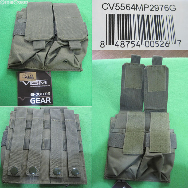 【新品即納】[MIL]NcSTR VISM AR15/AK Quad Magazine Pouch(クワッド マガジン ポーチ) Green(CV5564MP2976G)(20160810)