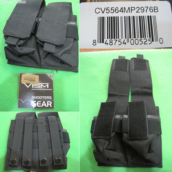 【新品即納】[MIL]NcSTR VISM AR15/AK Quad Magazine Pouch(クワッド マガジン ポーチ) BK(CV5564MP2976B)(20160810)