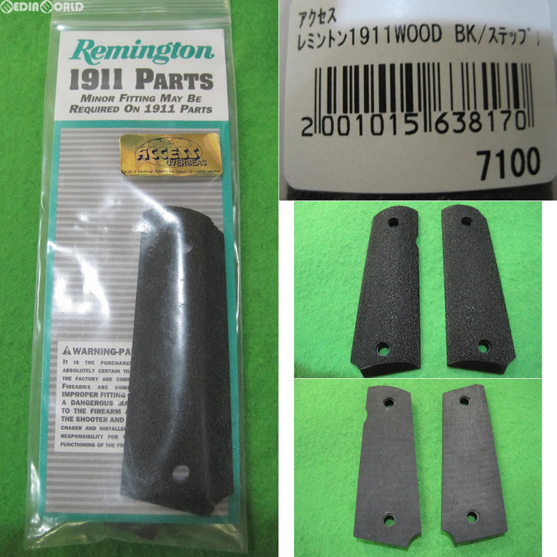 【新品即納】[MIL]REMINGTON(レミントン) 1911 GRIP BLACK STIPPLED WOOD 1911 グリップ ブラック ステップル ウッド レミントン(REMF407783)(20160810)