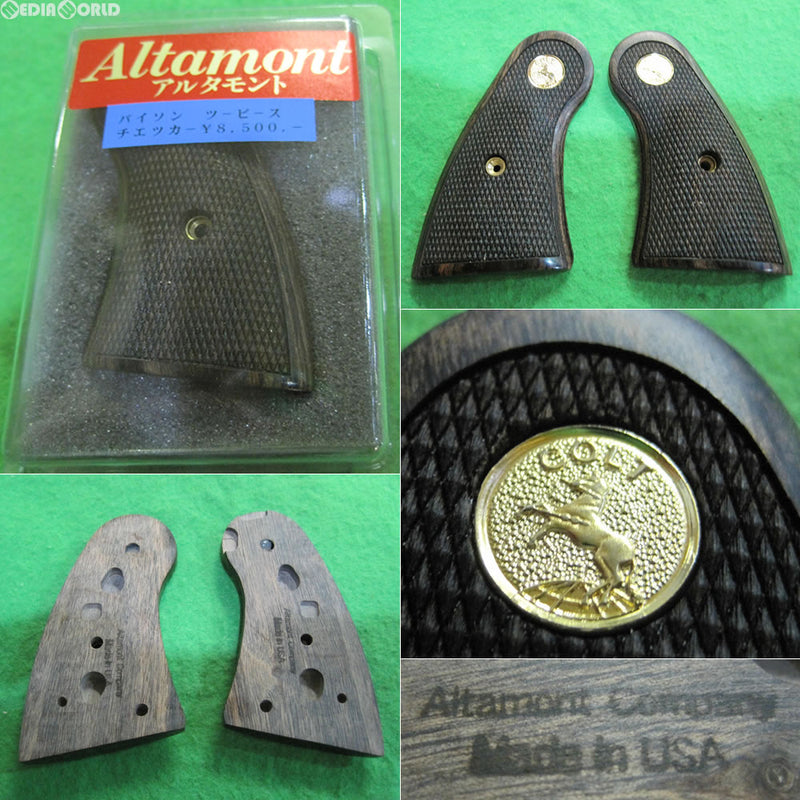 【新品即納】[MIL]ALTAMONT(アルタモント) タナカワークス コルトパイソン オーバーサイズ フィンフガーグリップ チェッカーWN(20150223)