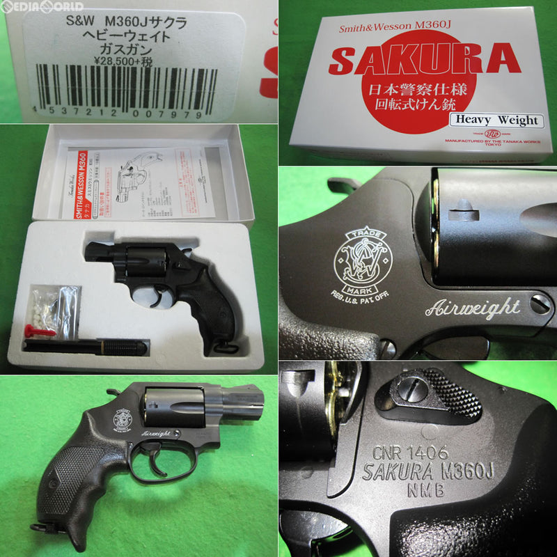 【新品即納】[MIL]タナカワークス ガスリボルバー S&W M360J SAKURA(サクラ) .38スペシャル 1-7/8インチ HW (18歳以上専用)(20161213)