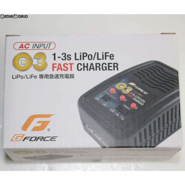 【新品即納】[MIL]G FORCE(ジーフォース) リポ/ライフバッテリー用ACチャージャー G3 LiPo/LiFe AC Charger(G0018)(20131218)