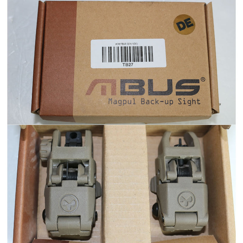 【新品即納】[MIL]MAGPUL-PTSタイプ【MBUS】フリップアップサイトセット DE デザート(KW-SI-012-DE)(20150223)