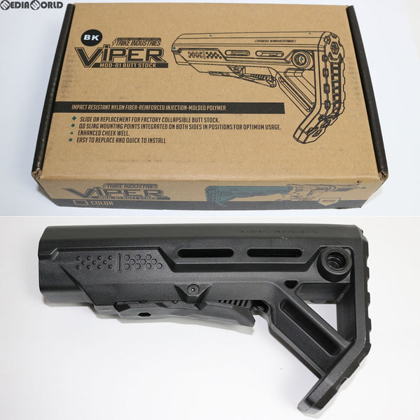 【新品即納】[MIL]ストライクインダストリーズタイプ Viper ストック BK ブラック(KW-ST-062-BK)(20151130)