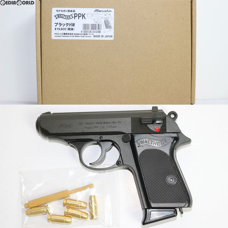 【新品即納】[MIL]マルシン工業 モデルガン 完成品 ワルサーPPK ブラック HW(20111130)