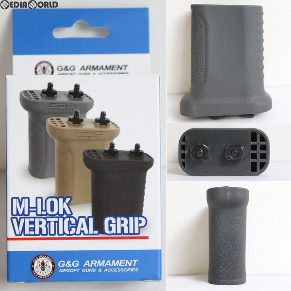 【新品即納】[MIL]G&G ARMAMENT(ジーアンドジーアーマメント) M-LOK Vertical Grip(エムロック バーチカルグリップ) GRAY(グレー/灰)(G03-206-2)(20150223)