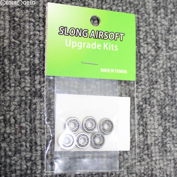 【新品即納】[MIL]SLONG Airsoft(エアソフト) 8mm ボールベアリング 軸受 6個セット(twsl-00-02)(20180131)